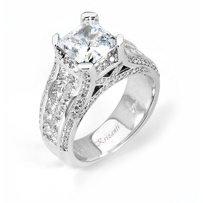 18KW INVISIBLE SET, ENGAGEMENT RING 1.88CT